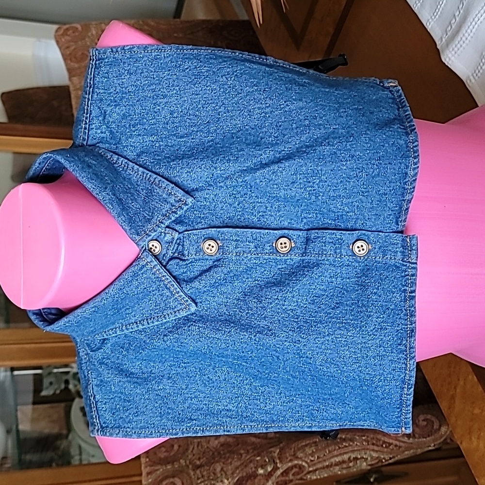 Denim Classic Detachable Collar Dickey Layering Piece